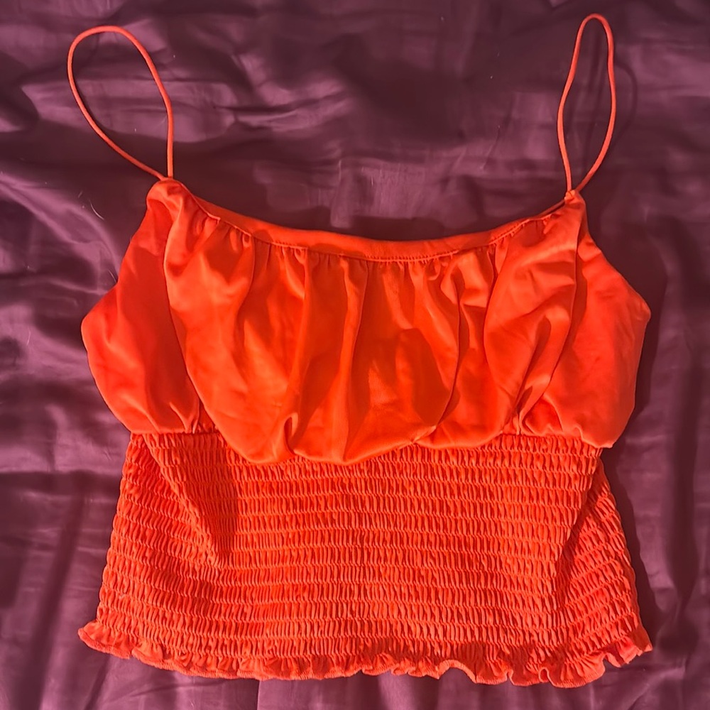Orange Crop Top